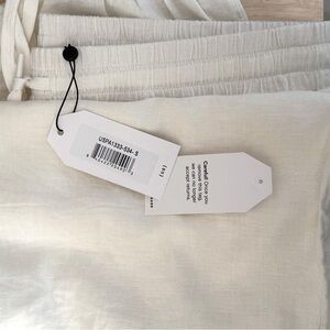 Universal Standard white linen joggers NWT, size 14-16